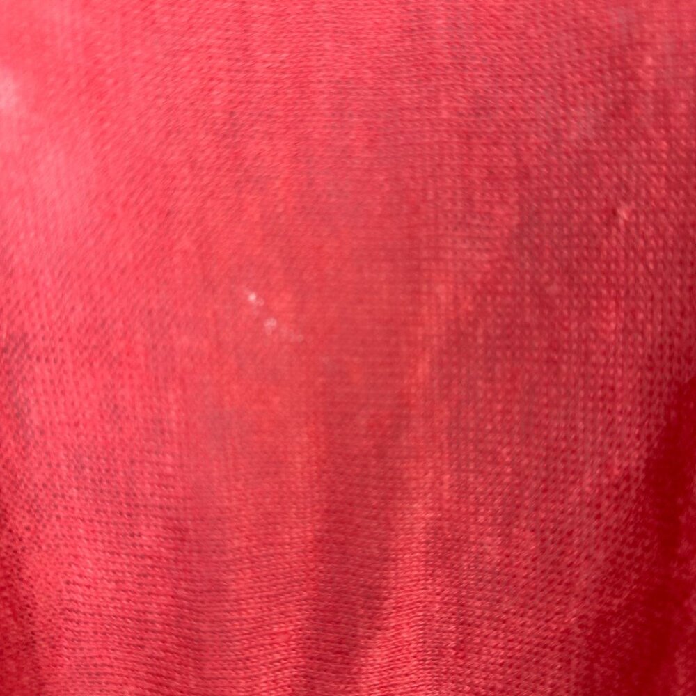 Eileen Fisher Petite Womens Coral Pink 100% Linen Lightweight Long Sleeve Top PL - Picture 2 of 6